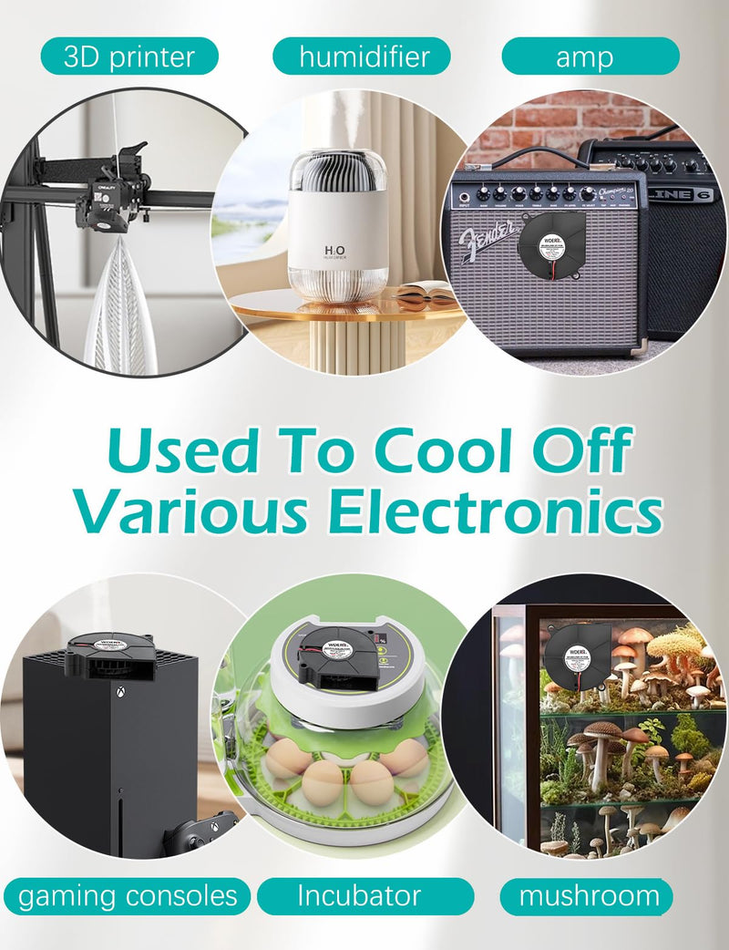 60mm x 15mm USB Blower Fan 5V Brushless DC Cooling Electronic Project Equipment Cabinet Cooler Ventilation 6015