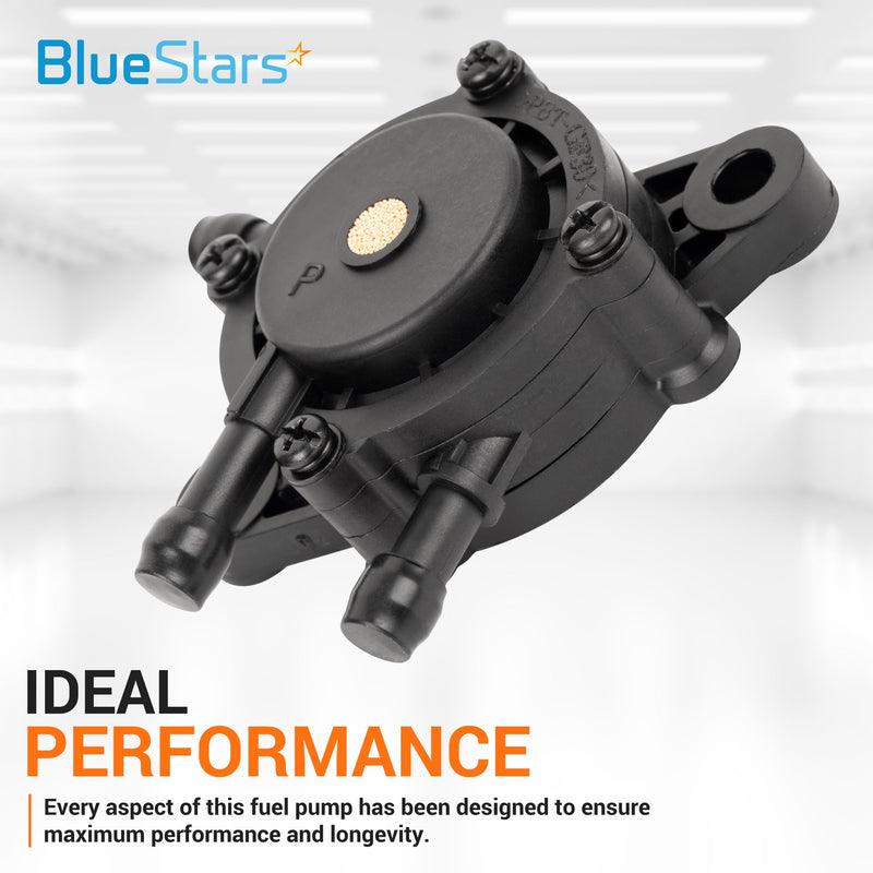 BlueStars 808656 491922 Fuel Pump with Fuel Filter - For BS 691034 692313 808492 Kawasaki 49040-7001 Kohler 24 393 04-S 24 393 16-S Honda 16700-Z0J-003 for GX620 LTX1046VT LTX1050VT Engine Lawn Mower