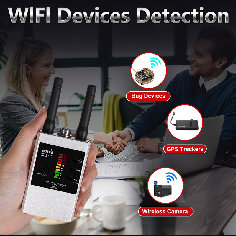 Professional Multi-Function Camera Detector with 10 Level Sensitivity for Hotel, Office,Car