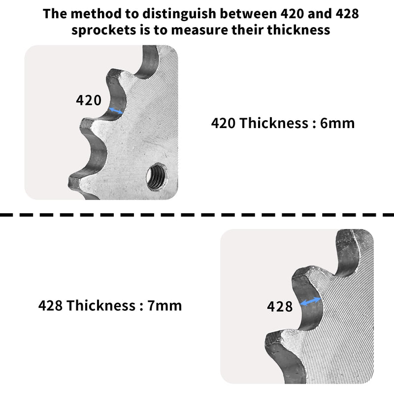 420 Chain Sprocket 18T Front Sprocket 17mm Compatible with 50cc 70cc 90cc 110cc 125cc 140cc15cc 160cc Lifan Loncin Dirt Bike, ATVs, Go Kart Sprocket 420 18T 1