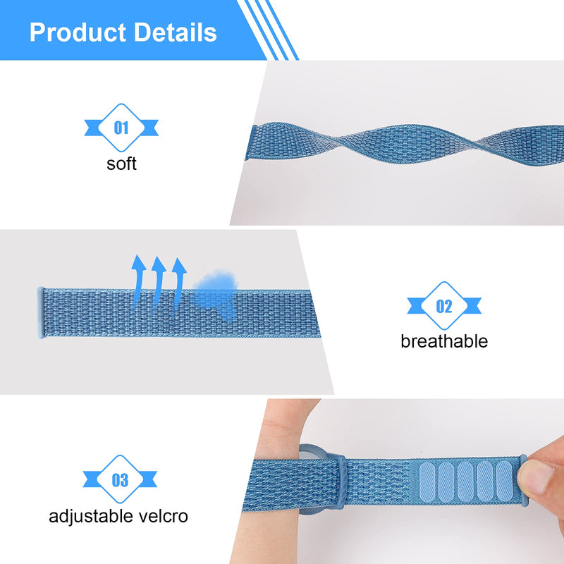 2 Pack Kids Wristband Compatible with Apple AirTag, Protective Case for Air Tag GPS Tracker Holder with Nylon Bracelet, Adjustable Anti Lost Watch Band for Toddler Child Elder (Red & Blue) Red & Blue