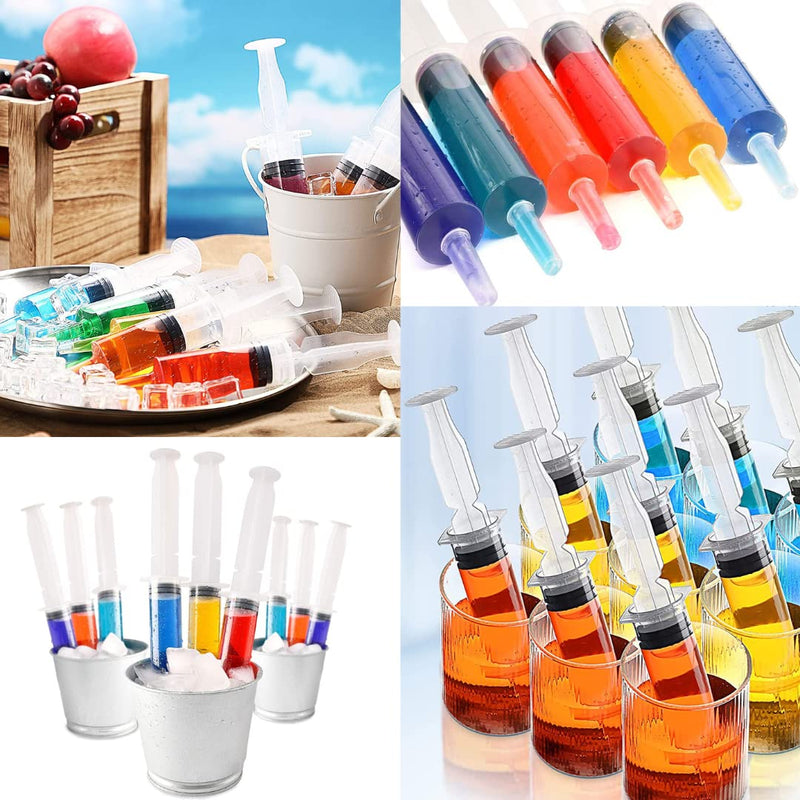 Pack of 2 syringes 60 ml/cc with tubes and blunt needles, reusable, individually packed, sterile, measuring liquids, plant irrigation, animal feeding, scientific laboratories, industry 2x 60ml + 2x cannula + 2x tube