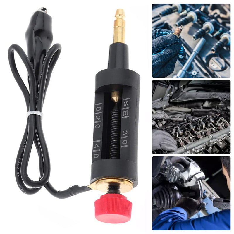 Ignition Coil Tester Adjustable Spark Coil-on Tester Spark Plug Tester Coil-on Plug Ignition Spark Circuit Tester Autos Diagnostic Test Tool for Car Ignition Energy Automotive, White