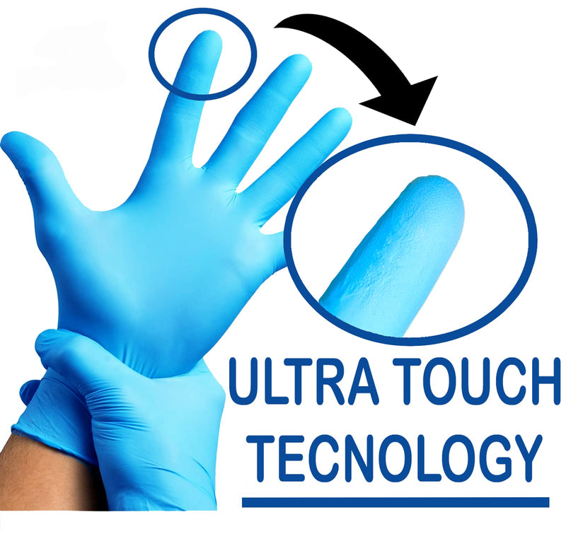 1000 Nitrile Gloves Powder Free Latex Free Hypoallergenic Food Gloves Medical Disposable Gloves (Size M) Size M