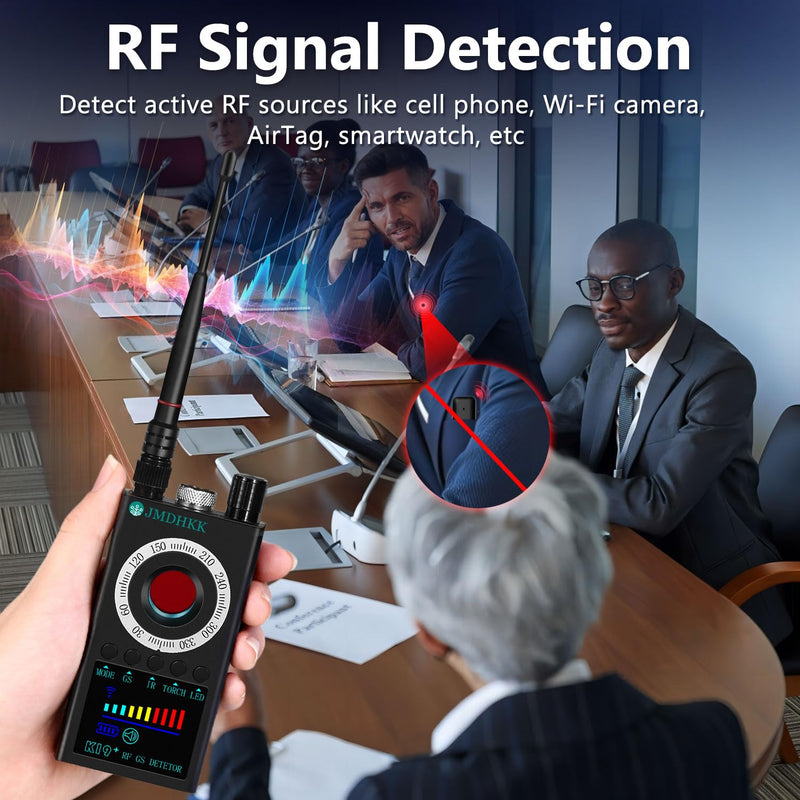 JMDHKK K19 Hidden Camera Detector, Bug Detector, Signal Detector, Spy Camera Finder for Travel, Hotel, Office, and Personal Privacy Protection(Gray) Gray