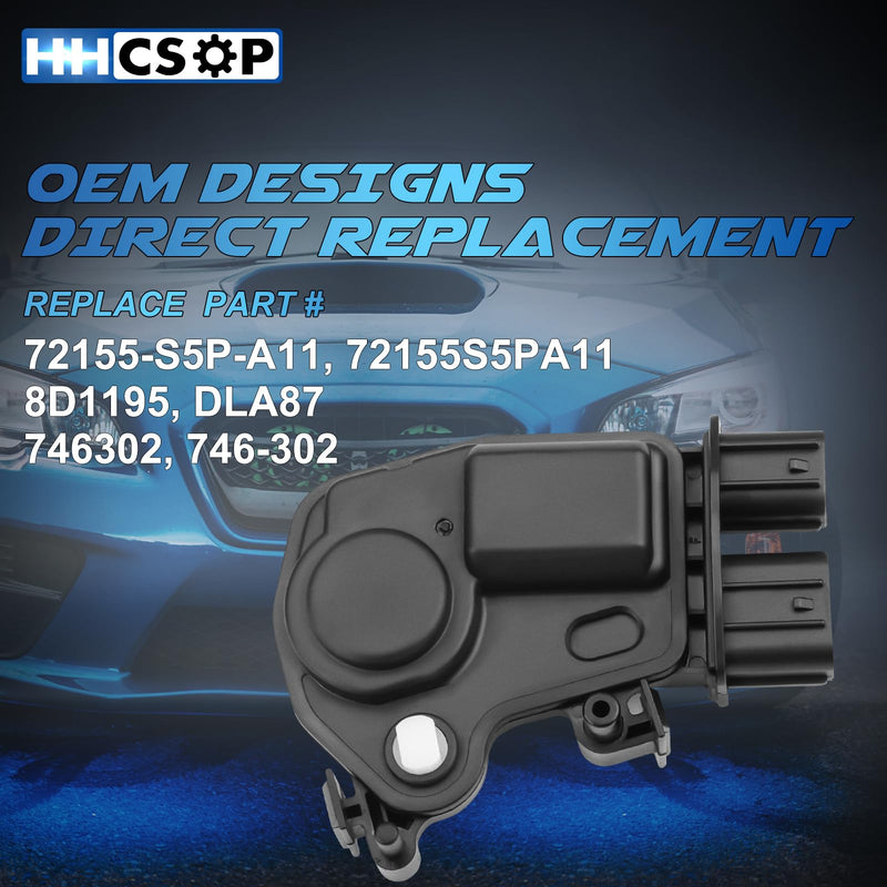 Front Left Driver Side Door Lock Actuator Motor Replacement for Honda CR-V Civic Accord Element Odyssey Pilot Acura RSX 2001 2002 2003 2004 2005 2006 2007 2008 2009 2010 2011 Replaces# 72155-S5P-A11