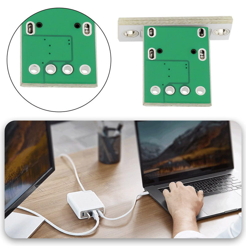 5Pcs Type C Female Socket Connector with PC Board, 24Pin USB 2.0 Pinout Panel Mount USB C Female Socket for DIY Mobile Devices Laptops Tablets
