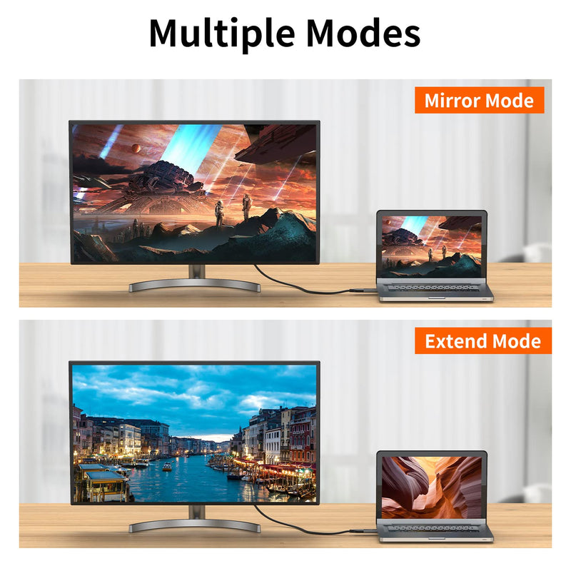 Displayport to HDMI Adapter，IIABC 4K 24K Gold Plated Displayport DP to HDMI Female Converter，Uni-Directional Display Port to HDMI Converter Compatible for Lenovo, HP, Dell &More- Grey 1-Pack
