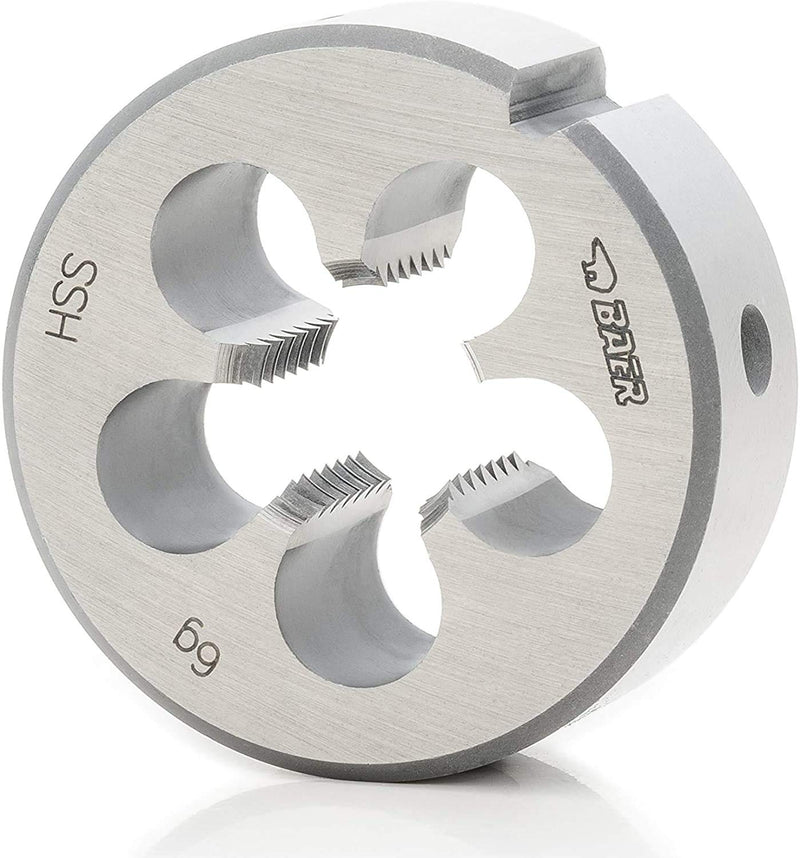 BAER thread cutter M16 HSS cutting die - M 16 x 2.0 - thread cutting die metric standard thread - external thread cutter made of high-alloy tool steel - metric external thread cutting die