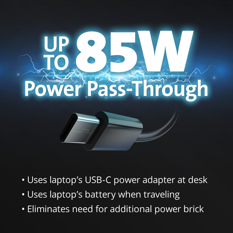 Kensington UH1510P USB C Hub 11-in-1 Triple Display with 2 HDMI 1 DP++, 85W Power Charging, Ethernet, SD/MicroSD Card Slots, 3xUSB-A, 2xUSB-C, USB C Dongle for Dell/HP/Lenovo/ThinkPad (K34040WW)