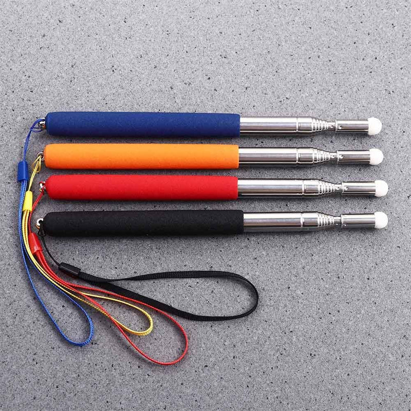 4PCS Leadigol Pointer Pen Portable Presenter Pointing Telescopic Stainless Steel Extendable Retractable for Teaching