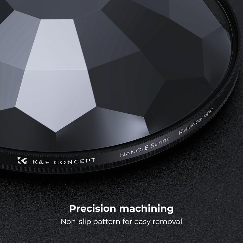 K&F Concept 67mm Kaleidoscope Filter, Special Effects Filter Prism Crystal Glass with Multi Refraction Subjects for Camera Lens