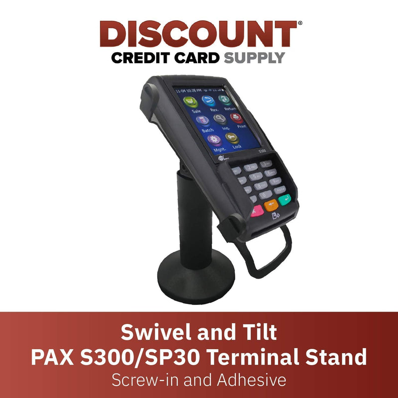 DCCStands Swivel and Tilt Pax S300 & SP30 Terminal Stand, Screw-in and Adhesive Normal