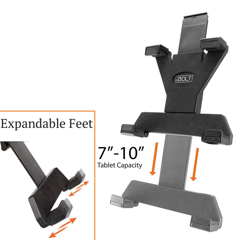 iBOLT TabDock Console - Heavy Duty Expandable and Adjustable Cup Holder Mount for All 7" - 10" Tablets (iPad, Nexus, Samsung Tab). Great for Work, Personal, and Business Vehicles
