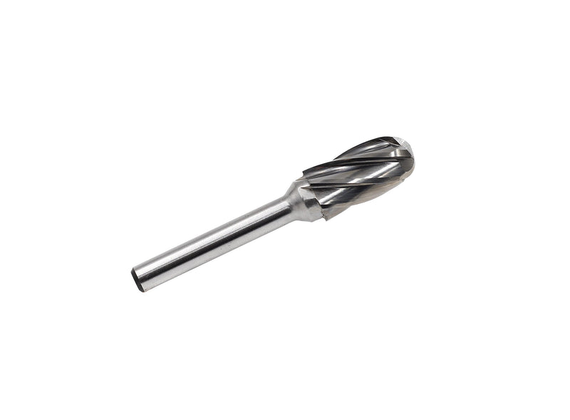 Carbide Burr - SC5-NF Aluma Cut Carbide Rotary Burr Bits File for Aluminum 1/4 Inch Shank Die Grinders, 1/2 Inch Head Diameter, 1 inch Flute length, Cylindrical Shape with Radius End, 1pcs