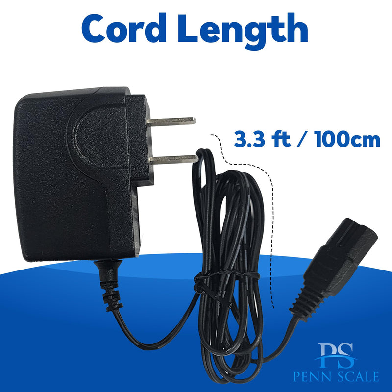 Penn Scale Digital Scale AC Adapter for CM-101 NTEP Certified Digital Price Computing Scale with 3.3ft. Long Cord