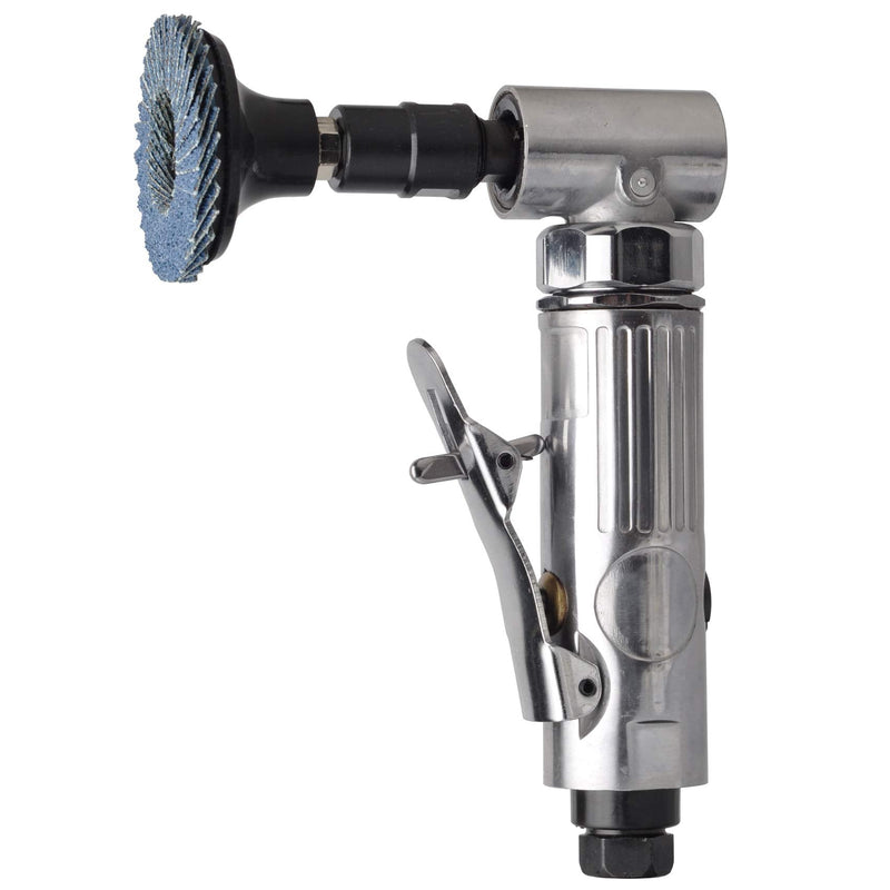 1/4 inch angle air die grinder with 22 pcs 2-inch quick change sanding discs, polished color angle pneumatic die grinder, air die grinder kit