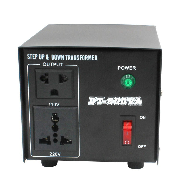 500VA Voltage Converter USA Toroidal Transformer 220V to 110V Step Up & Step Down Voltage Converter 500W