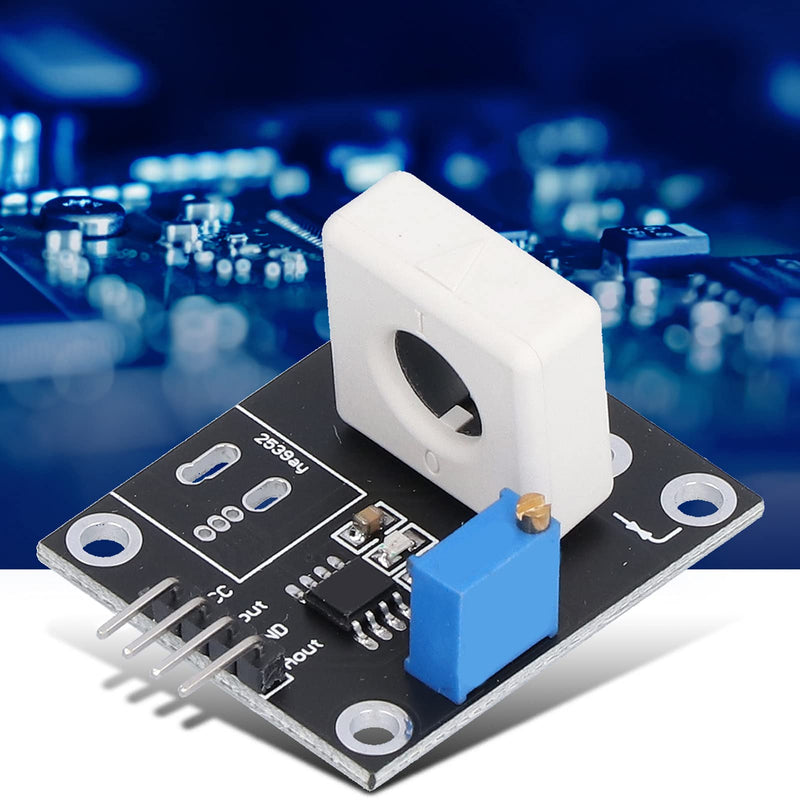 Hall Current Sensor, 35a WCS1800 DC 5V Short Circuit Protection Modules Adjustable Short Circuit Overcurrent Protection Detector for Smart Car Motor Overcurrent Detection Wcs1800-black