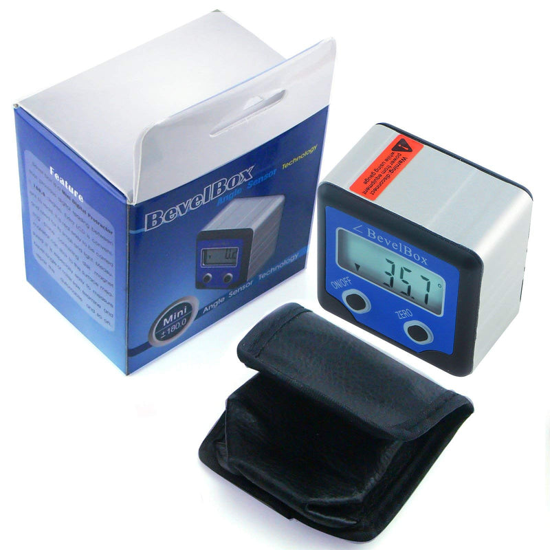 Digital Light Weight Bevel Box Gauge Angle Protractor Magnetic Angle Gage Level/Protractor/Bevel Gauge fo Handyman, DIY tools