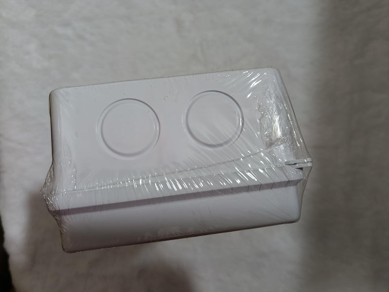 DAMORON junction box IP65 waterproof, surface-mounted junction box, Ø12-15 mm, ABS junction box large, flush-mounted junction box for wet rooms Floor, distribution box white (200x100x70mm) white