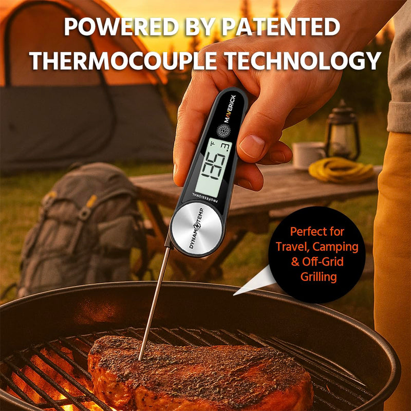 Maverick Digital Meat Thermometer Instant Read, No Battery Needed, Ultra Fast & Accurate Grill Thermal Pen with Probe, Wide Temp Range for Cooking, BBQ, Kitchen Tool for Chefs