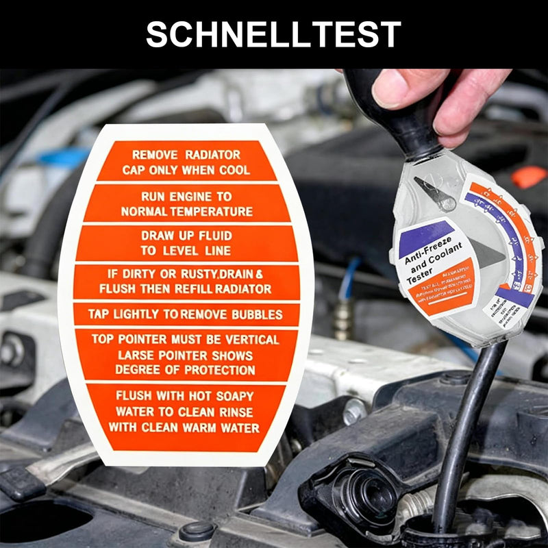 Antifreeze Tester, Coolant Tester, Quality Dial Type, Quick Test, Frost Protection, Densitometer, Coolant Tester, Accessories for Antifreeze Tester