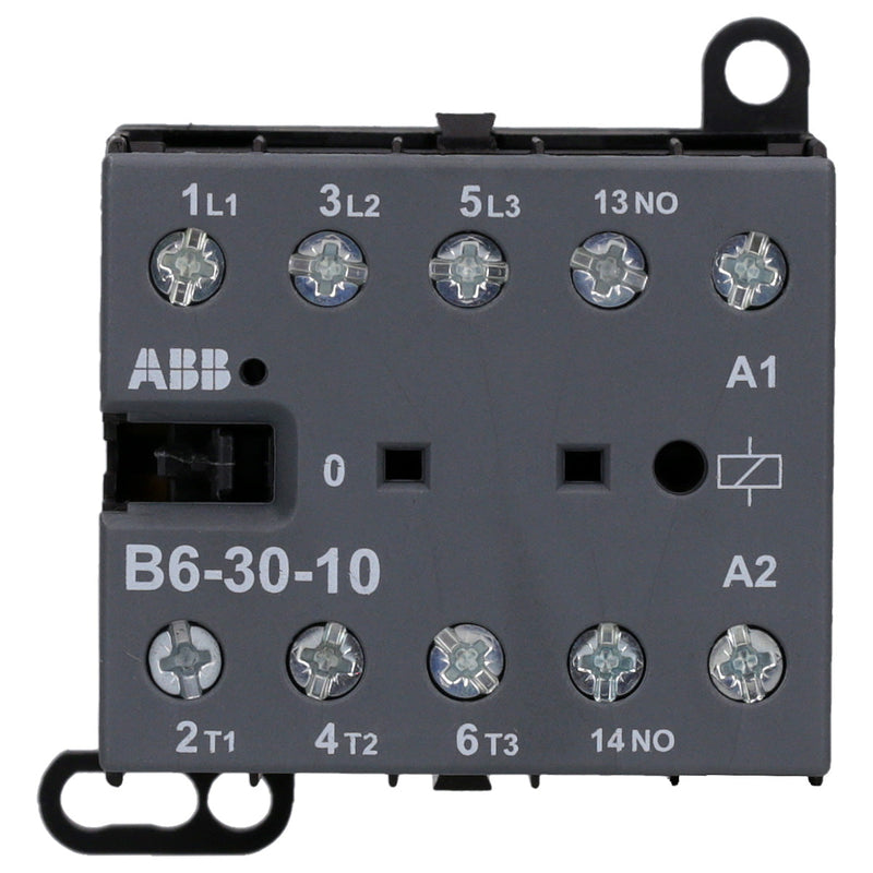 abb-entrelec B6 – minicontactor -3010 220 – 240 V 40/450hz Screw | Mini Contactor GJL1211001R8100 - 20A AC-1 - 9A AC-3 - 4kW Power - 52.5x57.5x46.7 mm - Compact Motor Control
