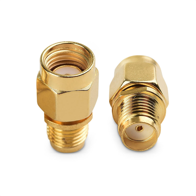 Cable Matters 2-Pack SMA Female to RP-SMA Male Adapter (SMA Male to Female Reverse Polarity Gender Changer Adapter)