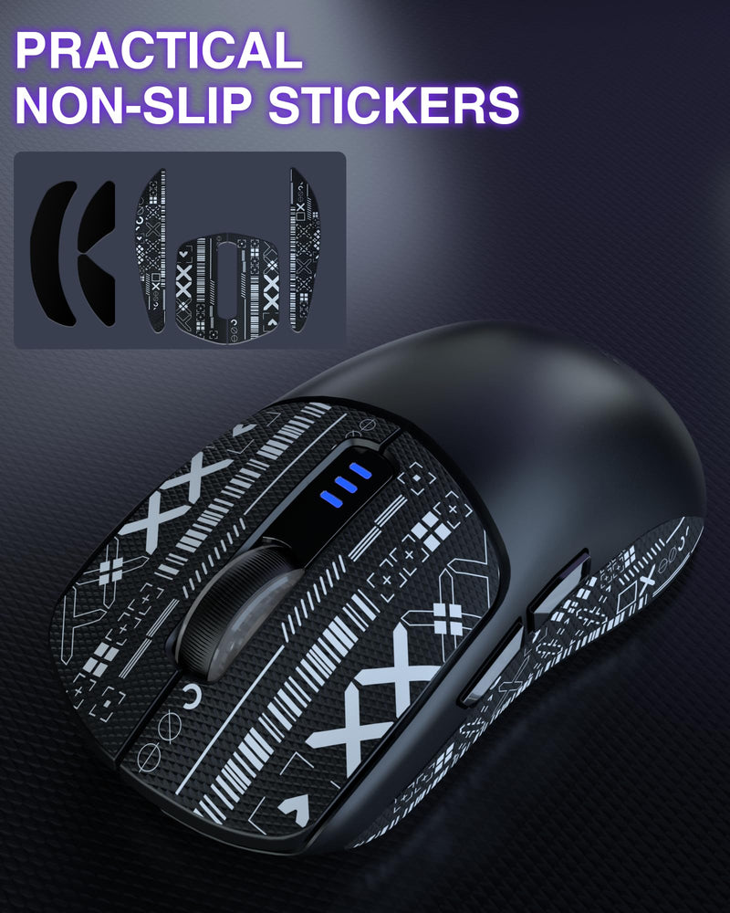 AULA SC580 Wireless Gaming Mouse, Tri-Mode 2.4G/BT5.0/USB-C Gaming Mouse, 10000 DPI Rechargeable Wireless Mouse with 6 Programmable Buttons, Ergonomic Computer Mouse for Laptop/PC/Mac/Tablet Black