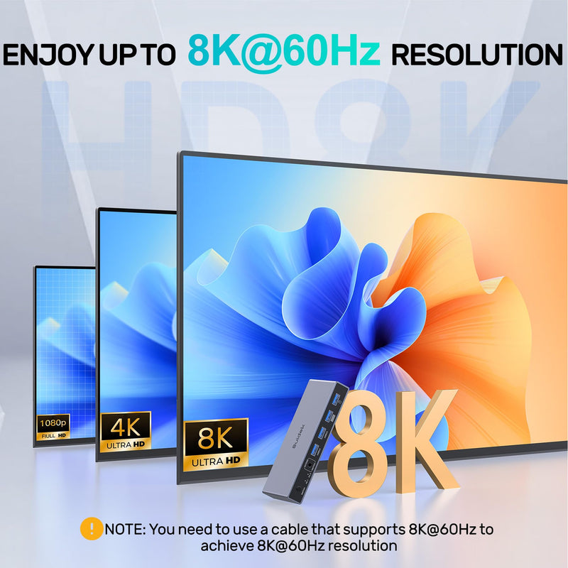 Displayport KVM Switch 2 Computers 1 Monitor, 8K@60Hz 4K@144Hz USB 3.0 DP KVM Switches for Two Computers Share one Screen with 4 USB Ports, Includes Desktop Controller and 5V Power Adapter Space Grey-DP 2 in 1 Out