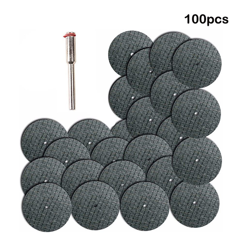 25-piece/100-piece cutting disc set 32 mm with mandrel for Dremel rotary tool 100