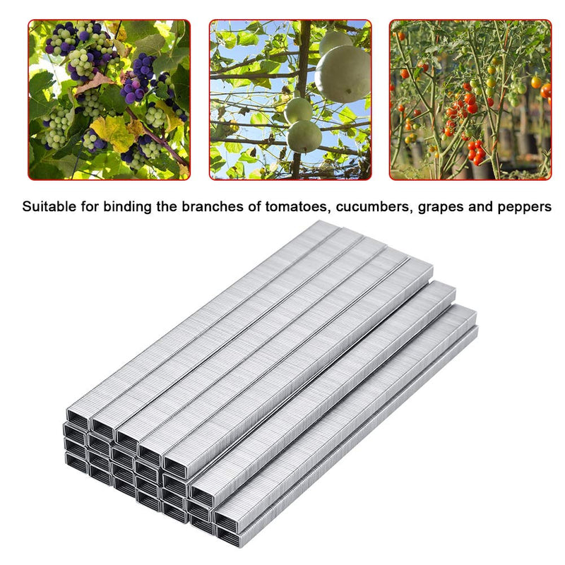 Branch Binding Nail, 10000pcs Plant Tapener Staples Garden Plant Tying Machine Tape Tool for Grapes Raspberries Tomatoes and Vining Vegetables
