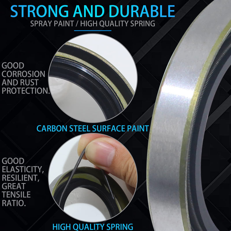 4pack ID 1.719" x OD 2.565" Trailer Axle Hub Wheel Grease Seal with Pin for 3500lb Spindles #84 RV Axle Dexter Replace 171255TB 10-19