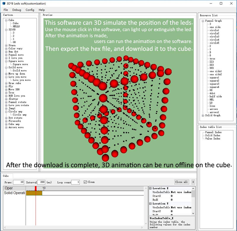 Mini 3D LED Cube DIY Electronics Kit Soldering Project Kit (3D8MINI-MULTI-KIT) 3d8mini Multi Kit