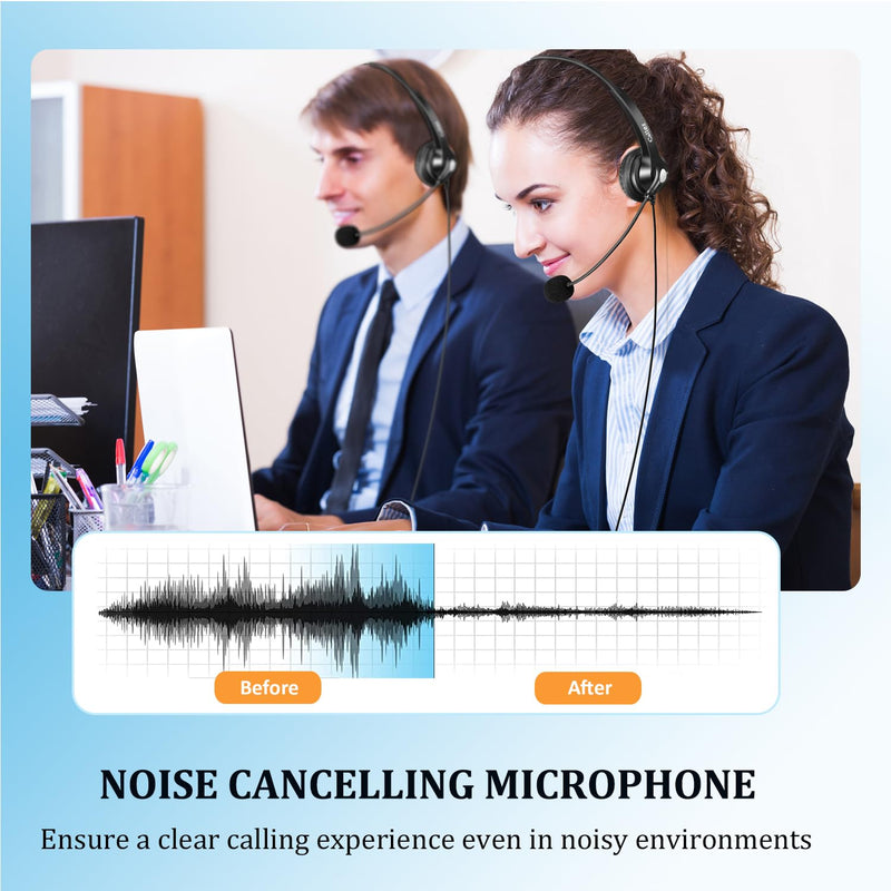 Callez USB Headset with Microphone for PC Ultra Comfort USB Headphone with Noise-Cancelling Microphone for Laptop Computer Mac Business Skype Webinar Office Remote Work Gray