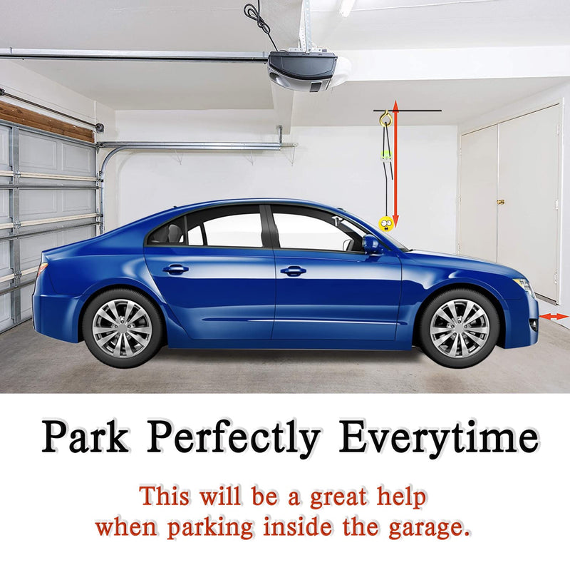 Double Garage Parking Aid-Parking Ball Guide System, Parking Assistant kit Includes a retracting Ball Sensor Assist Solution.A Perfect Garage Parking Indicator