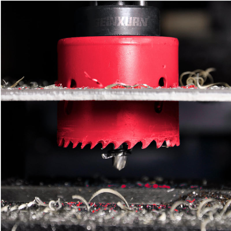 GEINXURN General Quick-Change Hole Saw Mandrel Kit, Includes 7/16-inch and 3/8-inch Arbor, 3 Pilot Drills, 2 hex Wrenches,Springs with 8“-3/8 inch and 10”-1/2 Inch Hex Shank Locking Impact Extension GHSM038LX2EC