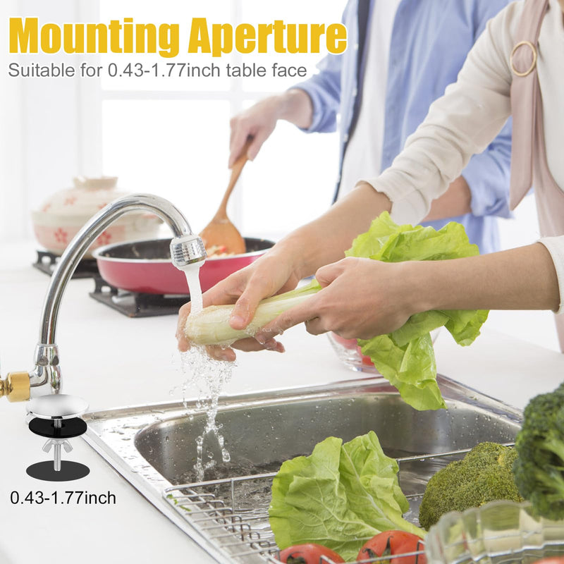 Faucet Hole Cover, 5cm Stainless Steel Kitchen Hole Cover Sink Good Sealing Faucet Hole Cover Kitchen to Prevent Leakage Tap Hole Plug (Silver) Silver