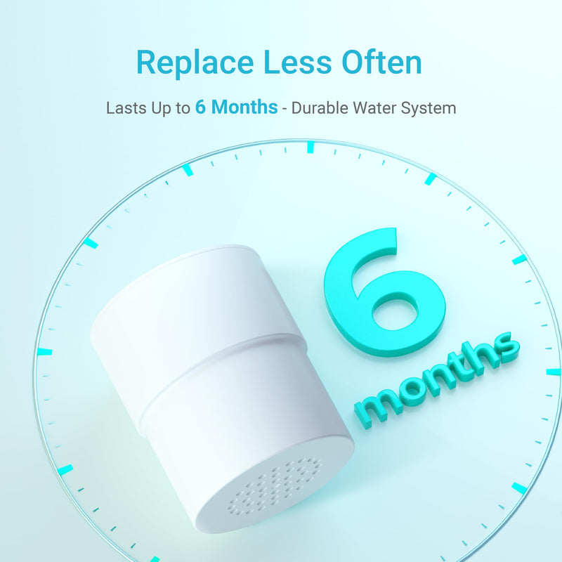 AQUA CREST Shower Filter Replacement for JOLIE® FILTERED SHOWERHEAD, High Pressure Shower Filter Replacement Cartridge For Healthier Hair and Skin, 2 Pack