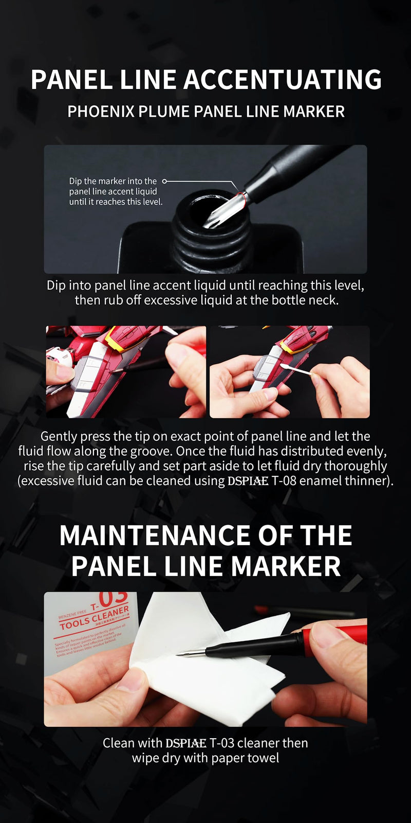 DSPIAE Departure Tool Combo Set – Precision Hobby Tools for Model Building, Gunpla, Crafting, and DIY Projects