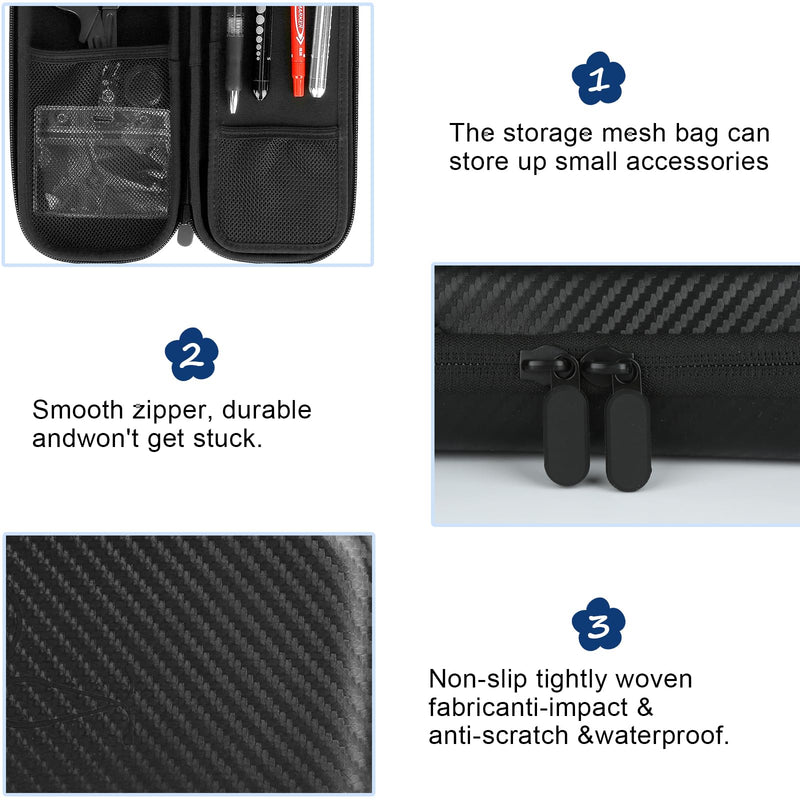 CDBXPRG Stethoscope Case for 3M Littmann,Stethoscope Carrying Case for Nurse Accessories, Hard Stethoscopes Case with Pocket Compatible for Omron/ADC/MDF Stethoscope,Gift for Nursing Students Black Olny Case-Black