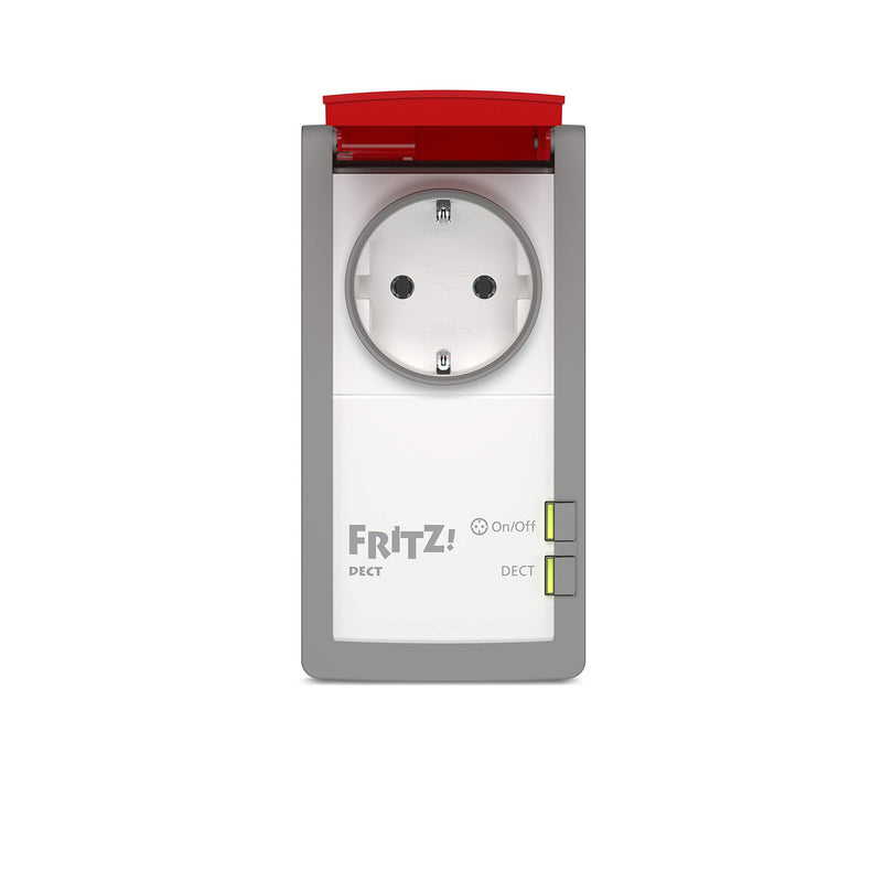 AVM FRITZ!DECT 210 (intelligent socket for smart home, controllable to save energy, with splash protection (IP 44) for outdoor use) Single