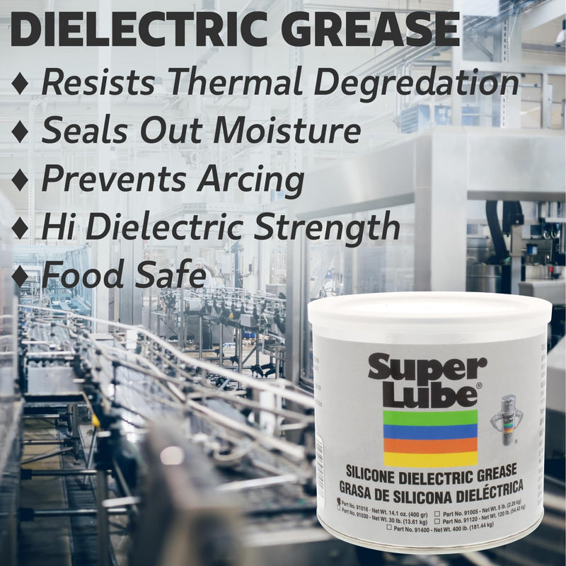 Super Lube 91003 Silicone High-Dielectric and Vacuum Grease, 3 oz. 3oz Tube