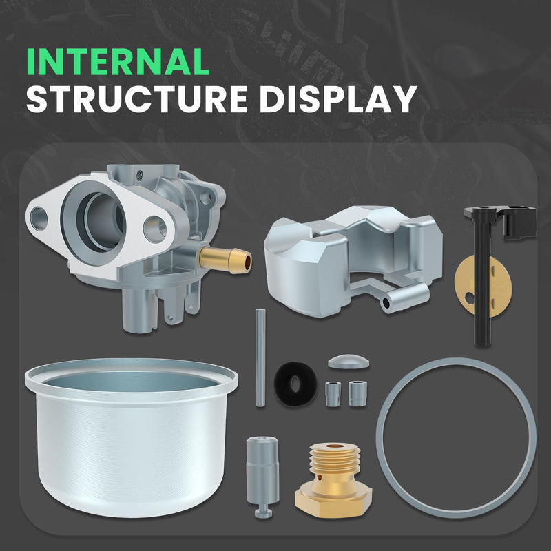 799868 Carburetor Fits 498170 497586 497314 698444 498254 497347 Models, 4-7 hp Engines with No Choke, Replacement Carburetor with Gasket and O-Ring 497410 499617 692648 693909 694202 790821 799872