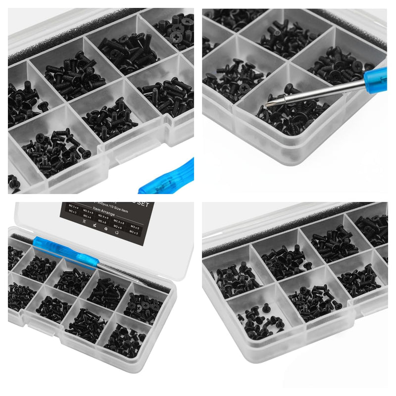Mcsher 300pcs Laptop Notebook Screws Kit Set for IBM HP Dell Lenovo Samsung Sony Toshiba Gateway