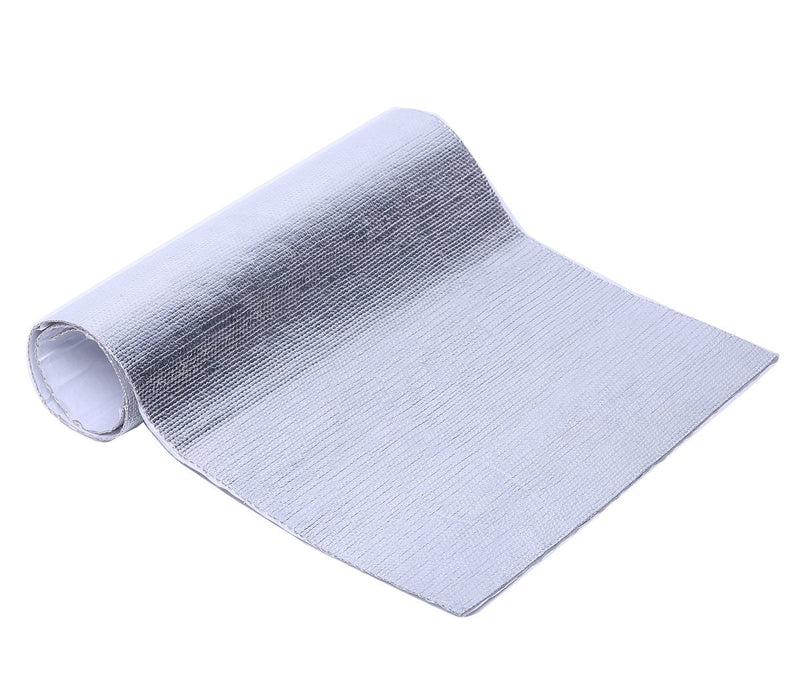 Aluminized Heat Shield Thermal Barrier Adhesive Backed Heat Blanket (12'' X 24'')