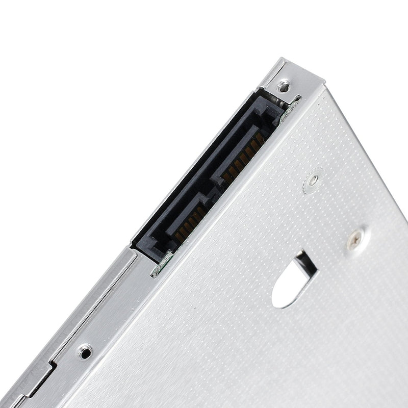 SDD Hard Drive Caddy Case,Universal 9.5mm SATA to SATA 2nd SSD HDD Hard Drive Caddy Adapter Tray Case for DELL HP Lenovo ThinkPad ACER Gateway ASUS Sony Samsung MSI Laptop
