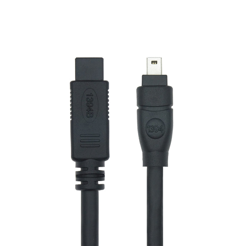 Herfair Firewire Cable IEEE 1394 9Pin to 4Pin Wire Firewire 800 to 400 Cable for DV Camera Camcorder (6ft, 9Pin Firewire 800 to 4Pin Firewire 400)