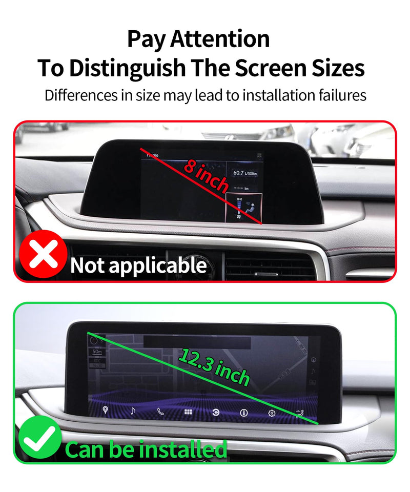 Wireless Charging car Phone Holder for Lexus RX/RX Hybrid 2020-2022 Accessories 12.3 inch Screen Fixed Clip,360° Rotation car Phone Mount Compatible with MagSafe 12.3-inch for 2020-2022 RX/RX Hybrid
